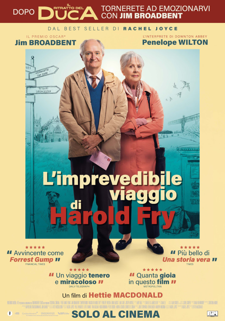 Trailer e poster de “L’imprevedibile viaggio di Harold Fry” di Hettie Macdonald, dal 5 ottobre al cinema