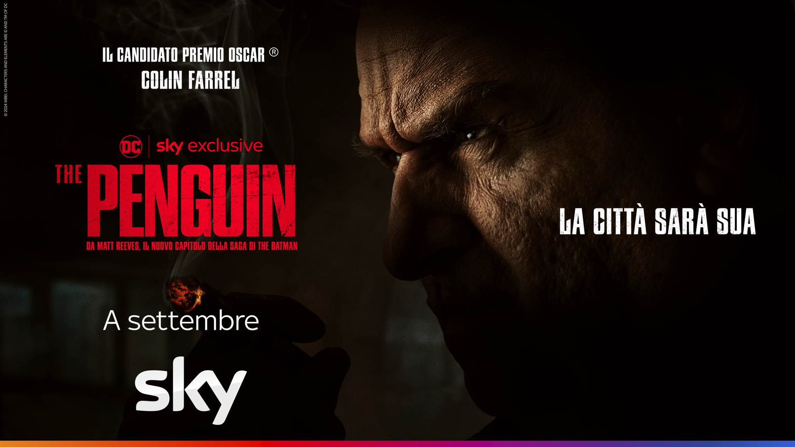 THE PENGUIN: a settembre in esclusiva su Sky e NOW la serie DC Studios con Colin Farrell, pubblicato il nuovo teaser