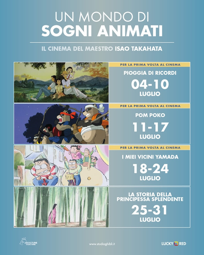 Studio Ghibli: torna la rassegna cinematografica “Un mondo di sogni animati”, quest’anno dedicata a Isao Takahata